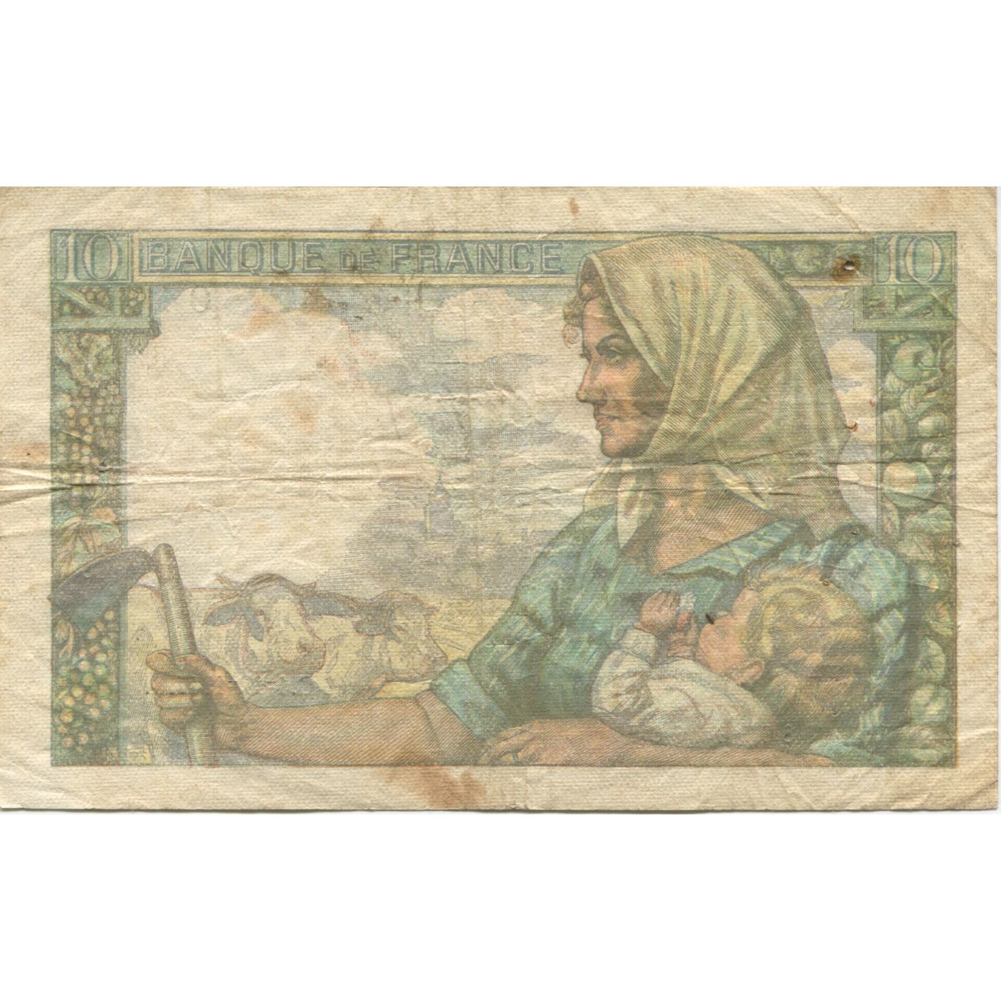 Francja, 10 Francs, Mineur, 1947, 1947-12-04, VF(20-25), Fayette:08.19, KM:99f