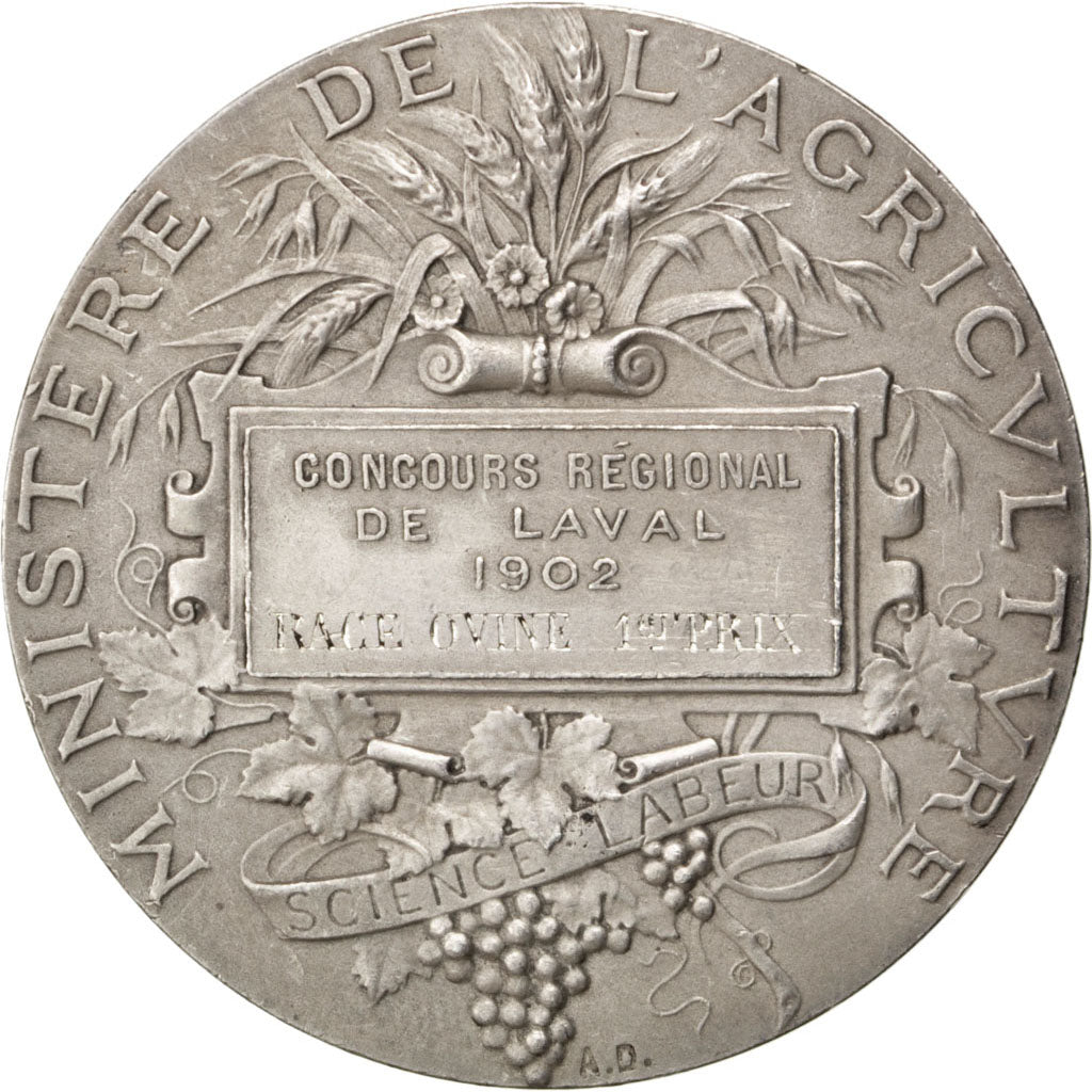 Francia, Medal, French Third Republic, Business & industry, 1902, Dubois.A