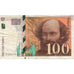 França, 100 Francs, Cézanne, 1997, VF(30-35), Fayette:74.1, KM:158a