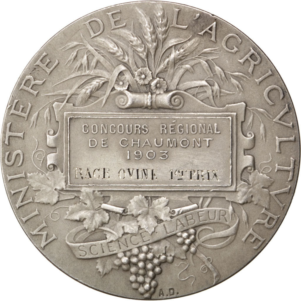 Francia, Medal, French Third Republic, Business & industry, 1903, Dubois.A