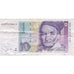 Banknot, Niemcy - RFN, 10 Deutsche Mark, 1989, 1989-01-02, KM:38a, VF(20-25)
