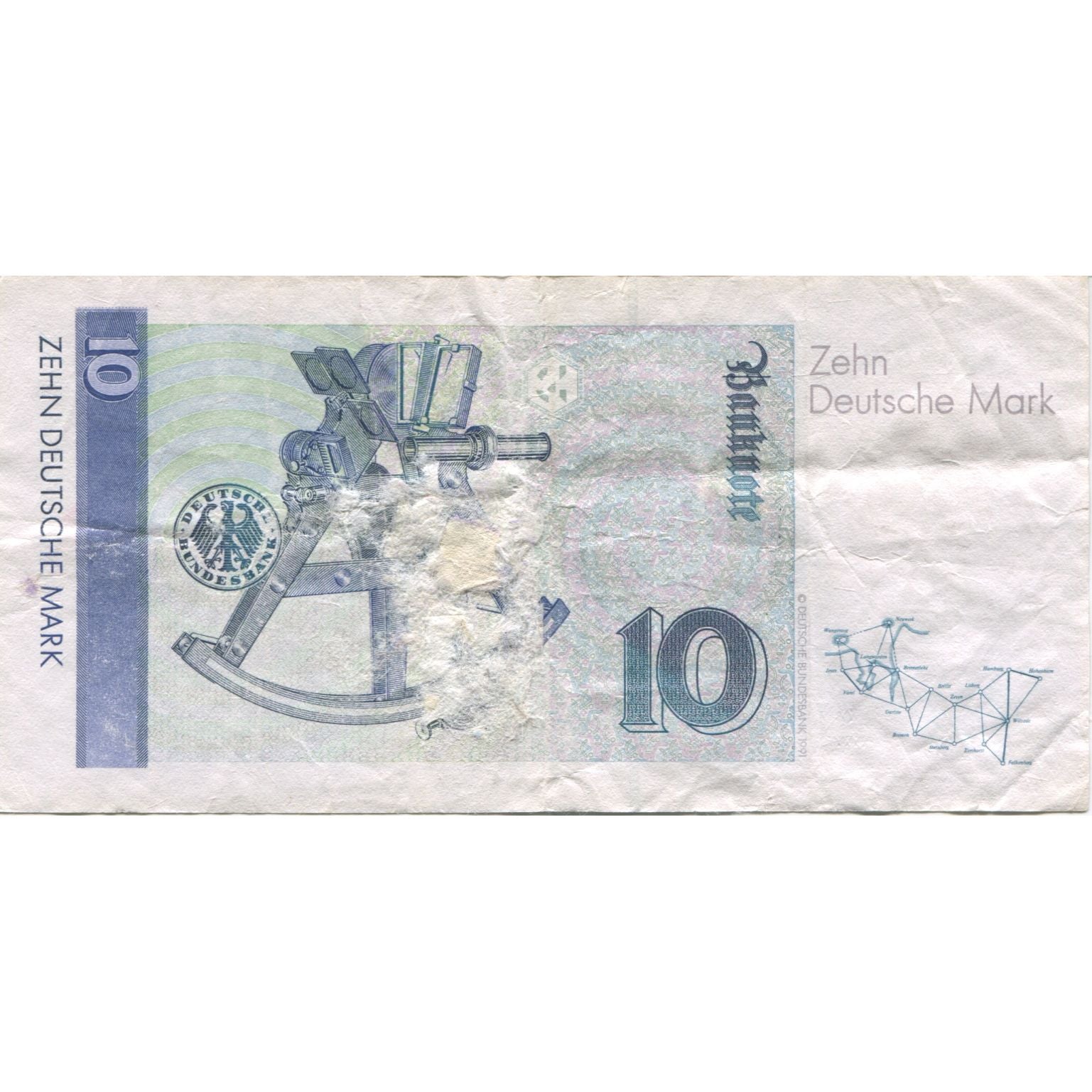Banknote, GERMANY - FEDERAL REPUBLIC, 10 Deutsche Mark, 1989, 1989-01-02