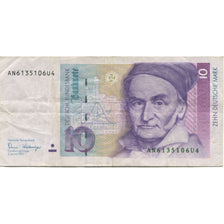 Billet, République fédérale allemande, 10 Deutsche Mark, 1989, 1989-01-02