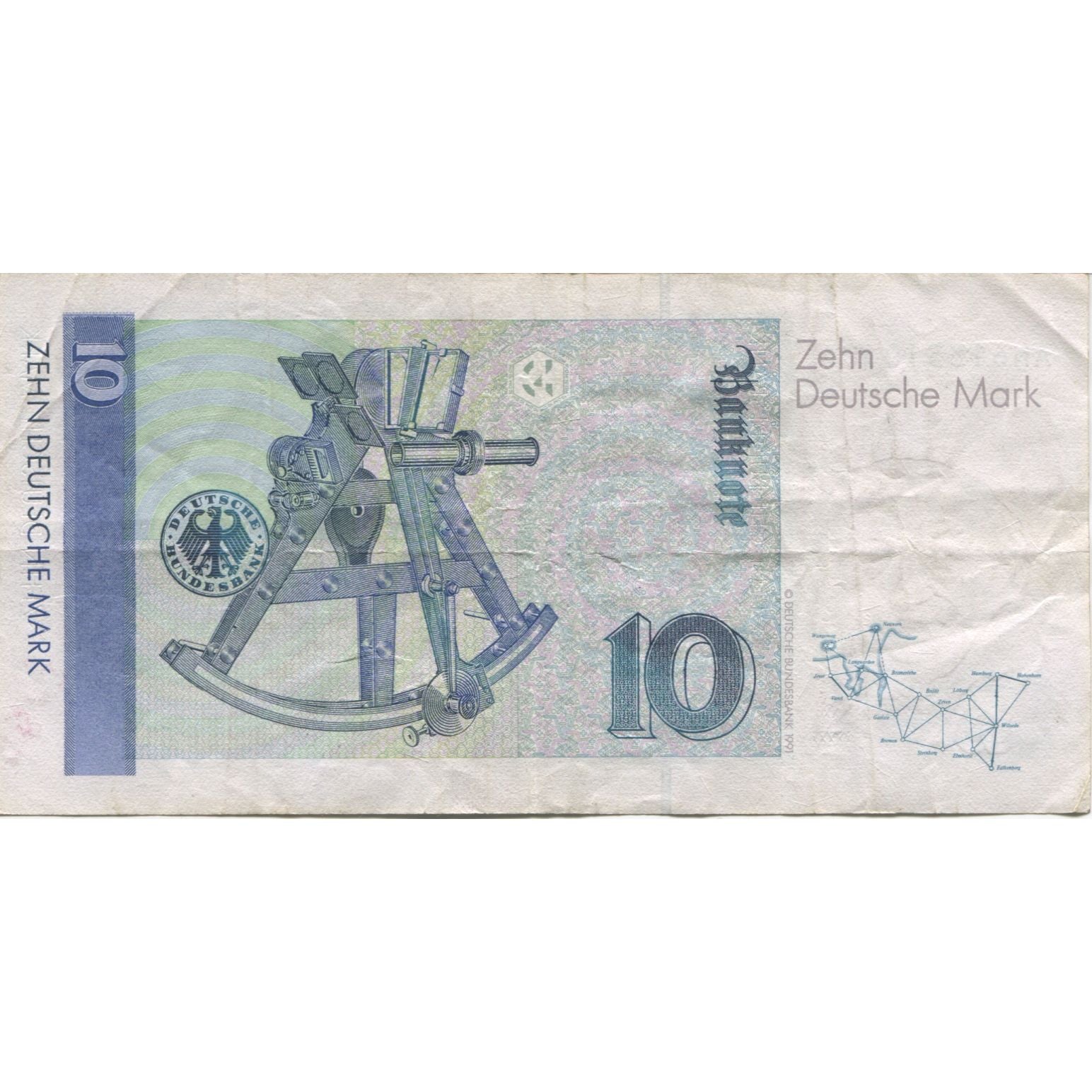 Banknote, GERMANY - FEDERAL REPUBLIC, 10 Deutsche Mark, 1989, 1989-01-02