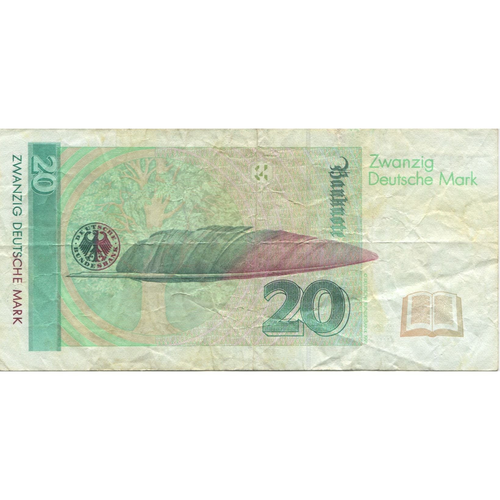 Banknote, GERMANY - FEDERAL REPUBLIC, 20 Deutsche Mark, 1991, 1991-08-01