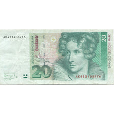 Banknote, GERMANY - FEDERAL REPUBLIC, 20 Deutsche Mark, 1991, 1991-08-01