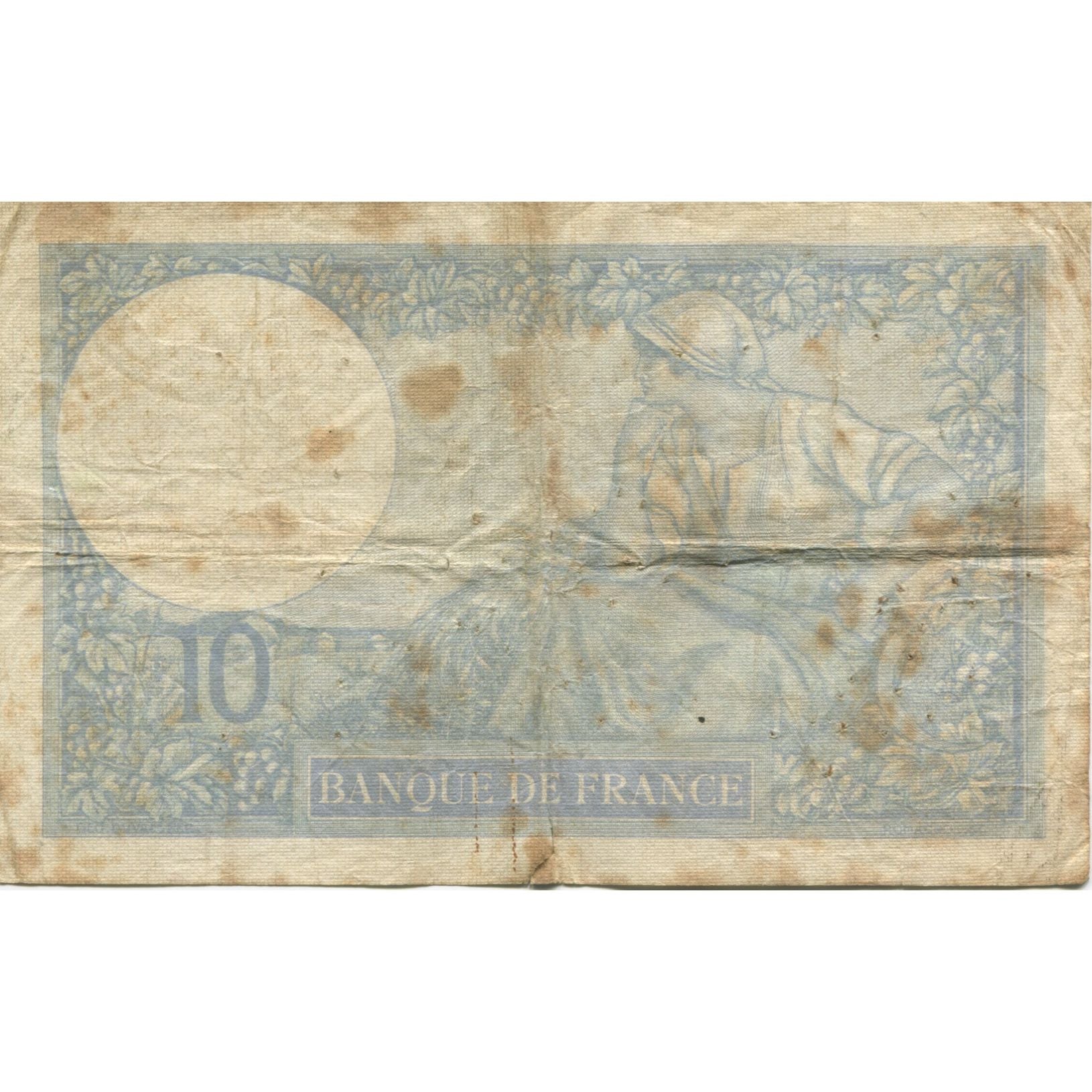 França, 10 Francs, Minerve, 1939, 1939-05-19, VF(20-25), Fayette:07.03, KM:84