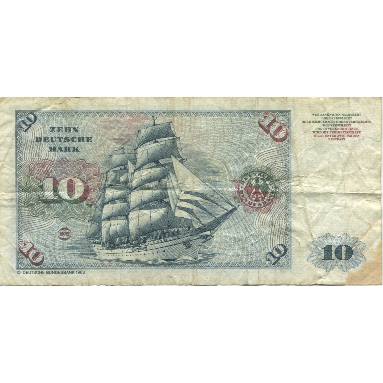 Banknote, GERMANY - FEDERAL REPUBLIC, 10 Deutsche Mark, 1980, 1980-01-02