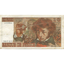 France, 10 Francs, Berlioz, 1974, 1974-02-07, EF(40-45), Fayette:63.3, KM:150a