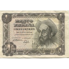 Banknote, Spain, 1 Peseta, 1951, 1951-11-19, KM:139a, AU(50-53)
