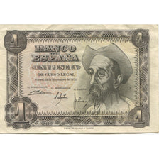 Biljet, Spanje, 1 Peseta, 1951, 1951-11-19, KM:139a, TTB+