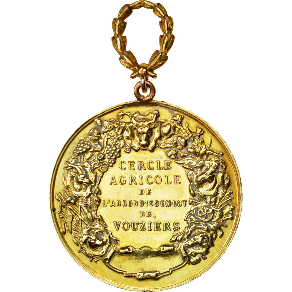 Francia, Medal, French Third Republic, Business & industry, Vernon, EBC, Oro