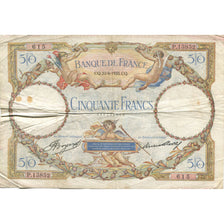 France, 50 Francs, Luc Olivier Merson, 1933, 1933-06-22, VF(20-25)