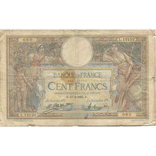 France, 100 Francs, Luc Olivier Merson, 1925, 1925-04-17, VF(20-25)
