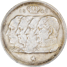 Coin, Belgium, 100 Francs, 100 Frank, 1948, EF(40-45), Silver, KM:138.1