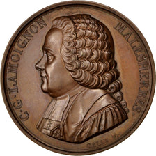 FRANCE, History, Louis XVIII, Medal, 1819, AU(55-58), Barre, Bronze, 37.90