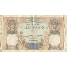 Francia, 1000 Francs, Cérès et Mercure, 1930, 1930-07-10, MB, Fayette:37.5