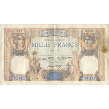 Frankrijk, 1000 Francs, Cérès et Mercure, 1932, 1932-06-02, TB, Fayette:37.7