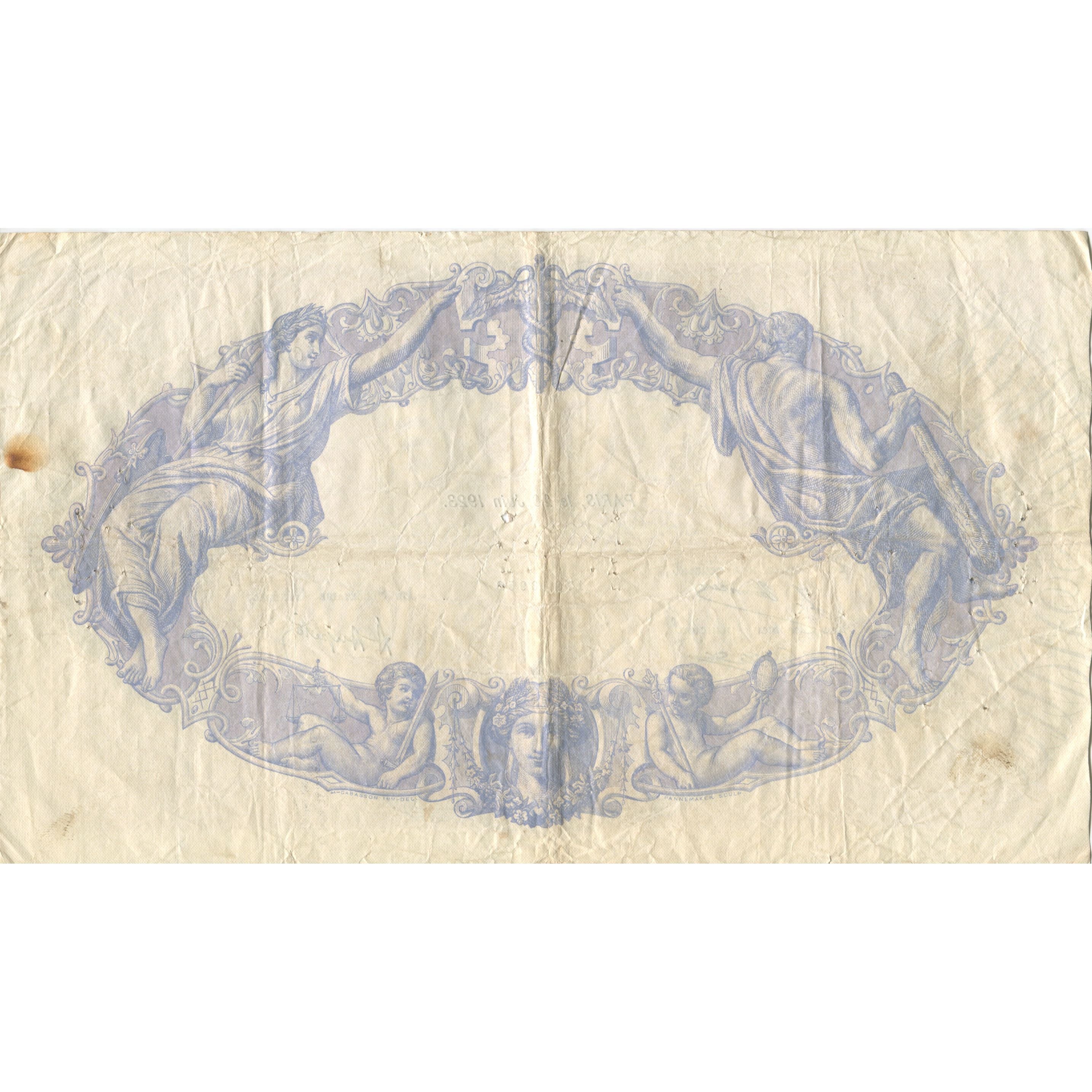 Francia, 500 Francs, Bleu et Rose, 1923, 1923-06-20, MB, Fayette:30.27, KM:66j