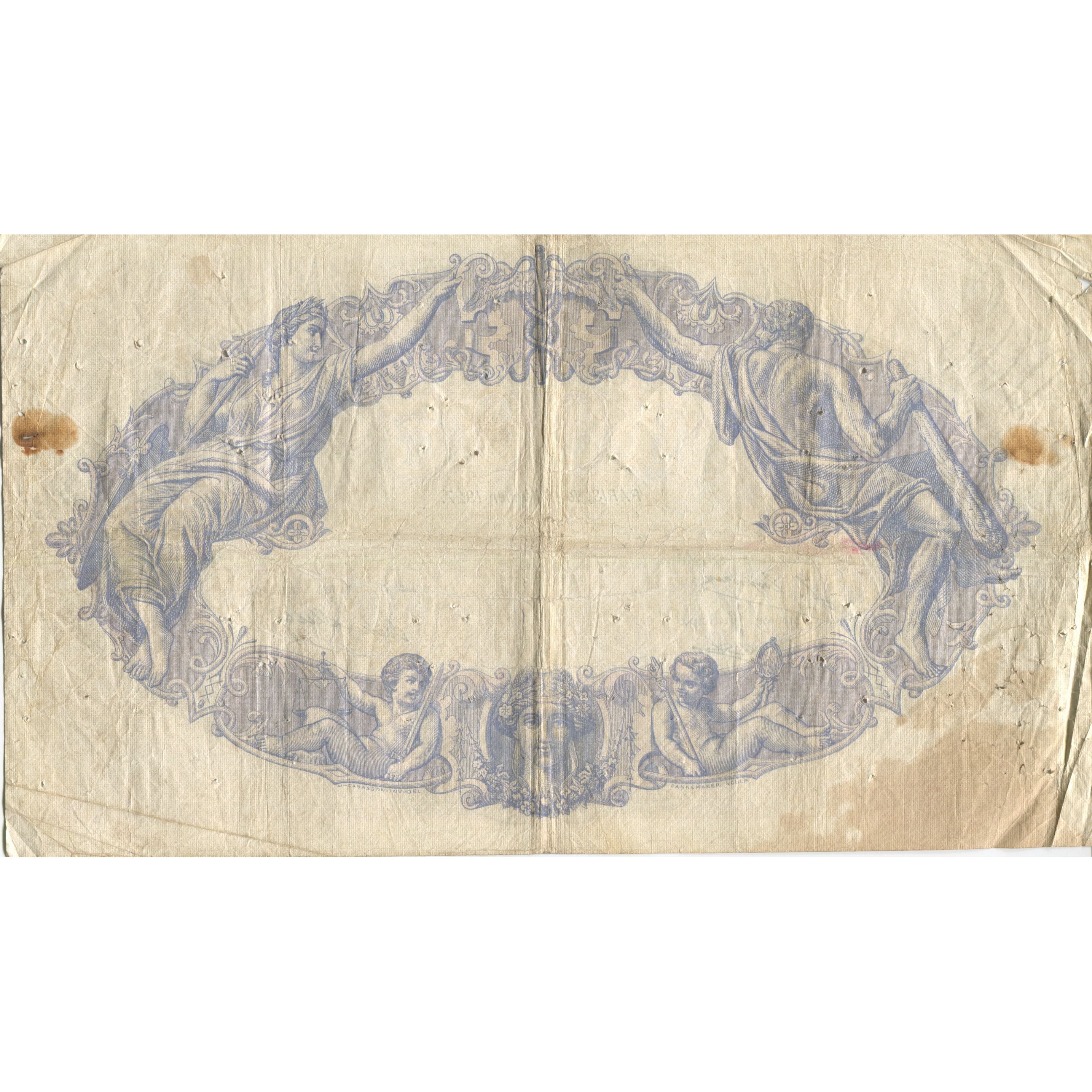 Frankrijk, 500 Francs, Bleu et Rose, 1927, 1927-02-04, TB, Fayette:30.30, KM:66k