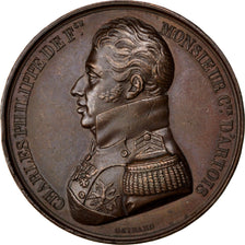 France, Medal, First Restoration, Politics, Society, War, 1814, Gayrard, TTB+