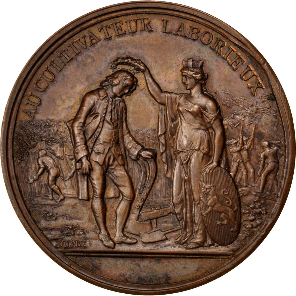 FRANCE, Business & industry, End of Monarchy, Medal, 1789, AU(55-58), Copper,...