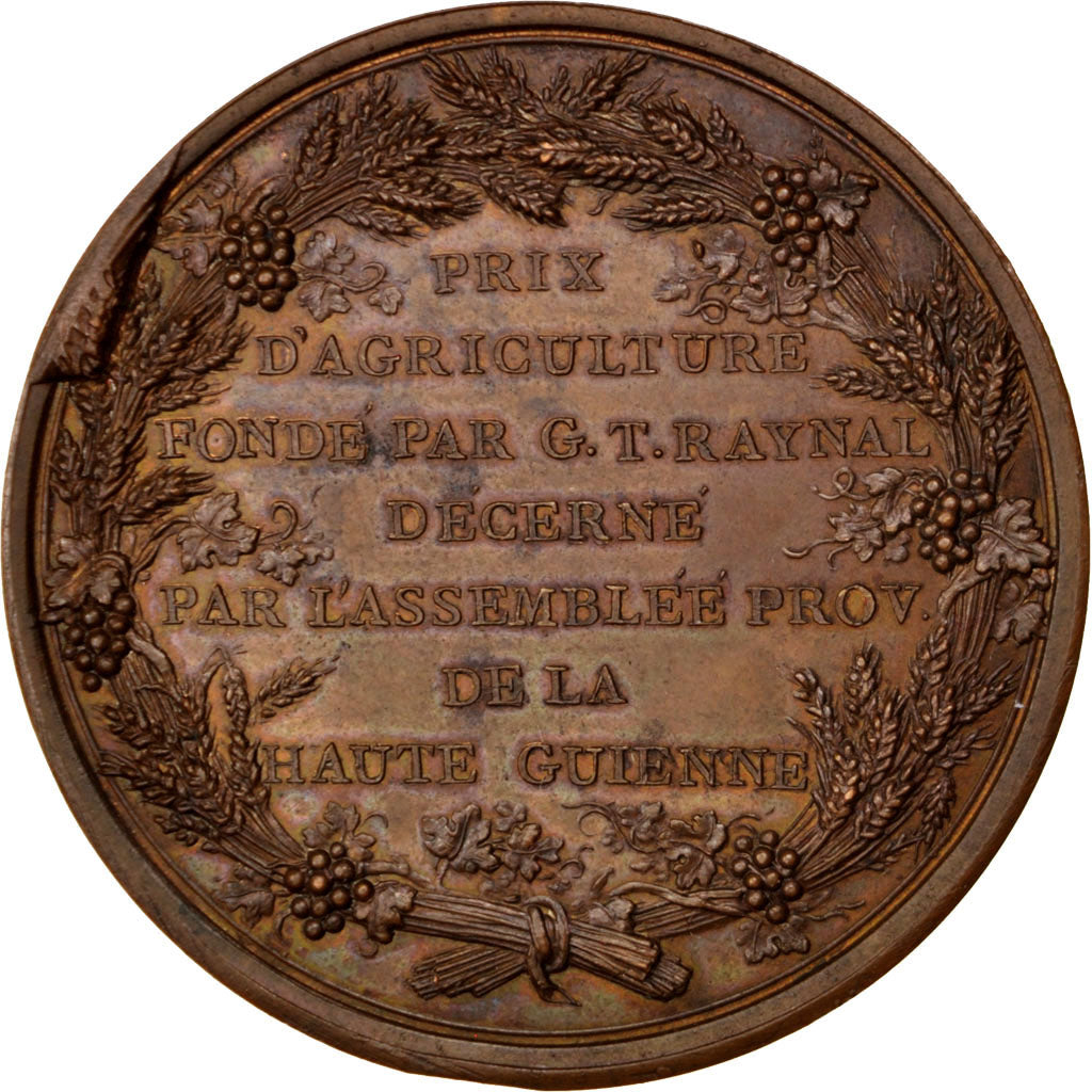 FRANCE, Business & industry, End of Monarchy, Medal, 1789, AU(55-58), Copper,...