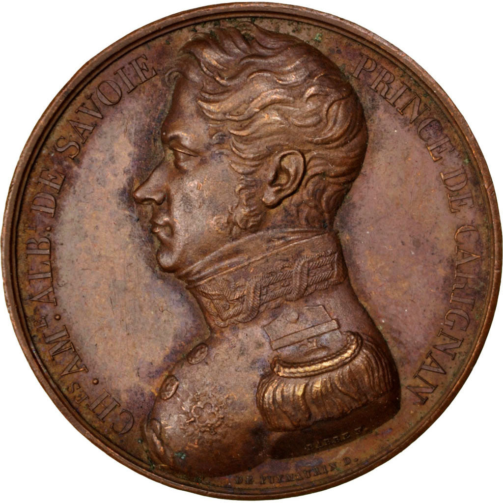Charles Amedé Albert de Savoie, Prince de Carignan, Médaille