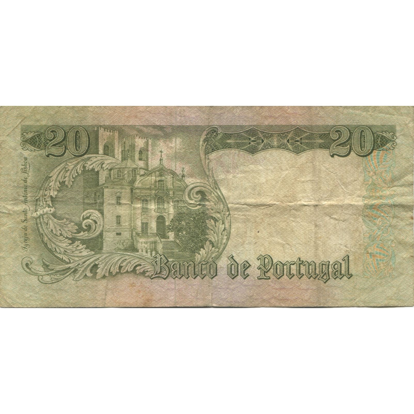 Banknot, Portugal, 20 Escudos, 1954, 1954-05-26, KM:167b, VF(20-25)