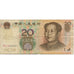 Banconote, Cina, 20 Yuan, 1999, KM:899, MB