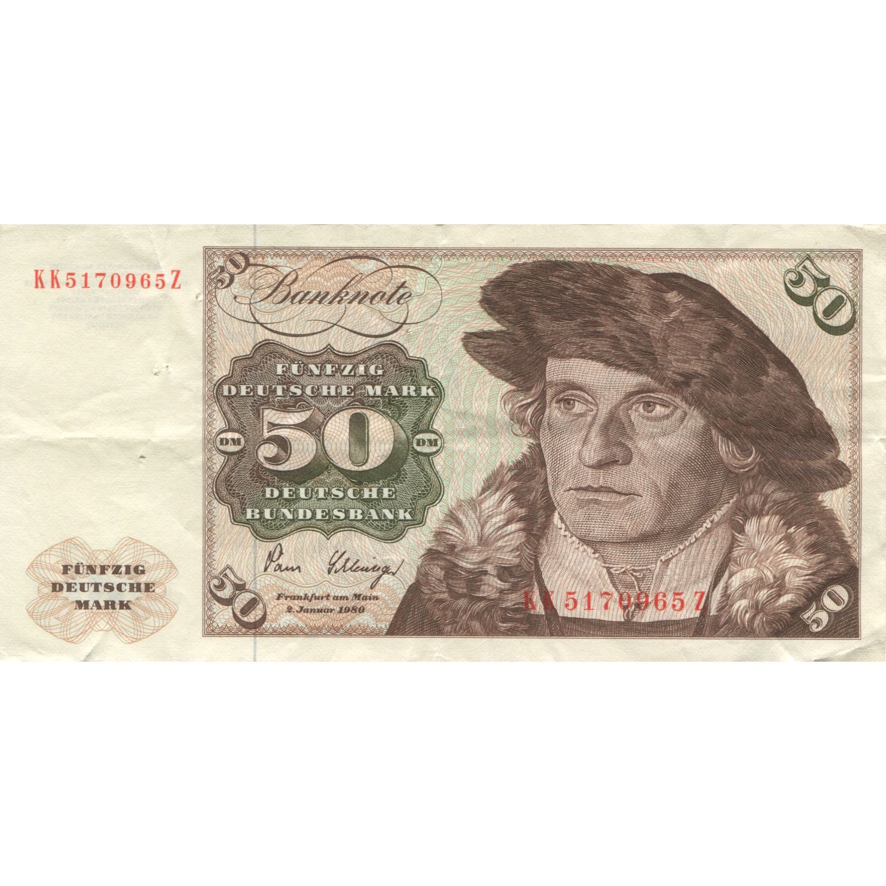 Banknote, GERMANY - FEDERAL REPUBLIC, 50 Deutsche Mark, 1980, 1980-01-02