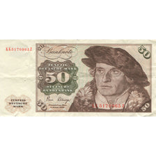 Billete, 50 Deutsche Mark, 1980, ALEMANIA - REPÚBLICA FEDERAL, 1980-01-02