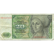 Banknote, GERMANY - FEDERAL REPUBLIC, 20 Deutsche Mark, 1980, 1980-01-02