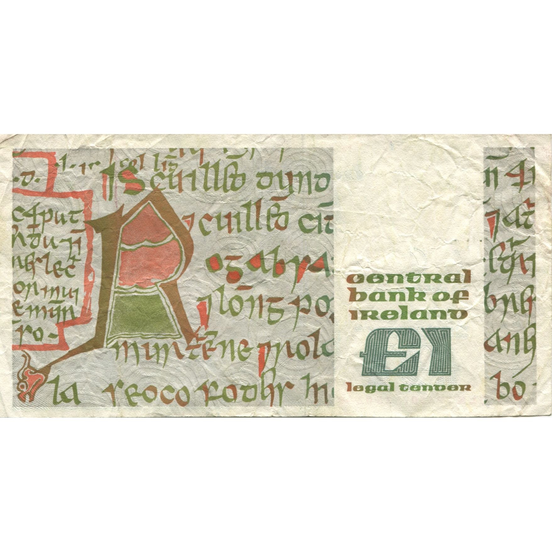 Banknote, Ireland - Republic, 1 Pound, 1989, 1989-02-15, KM:70d, EF(40-45)
