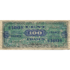 France, 100 Francs, Drapeau/France, 1944, TB, Fayette:VF25.7, KM:123c