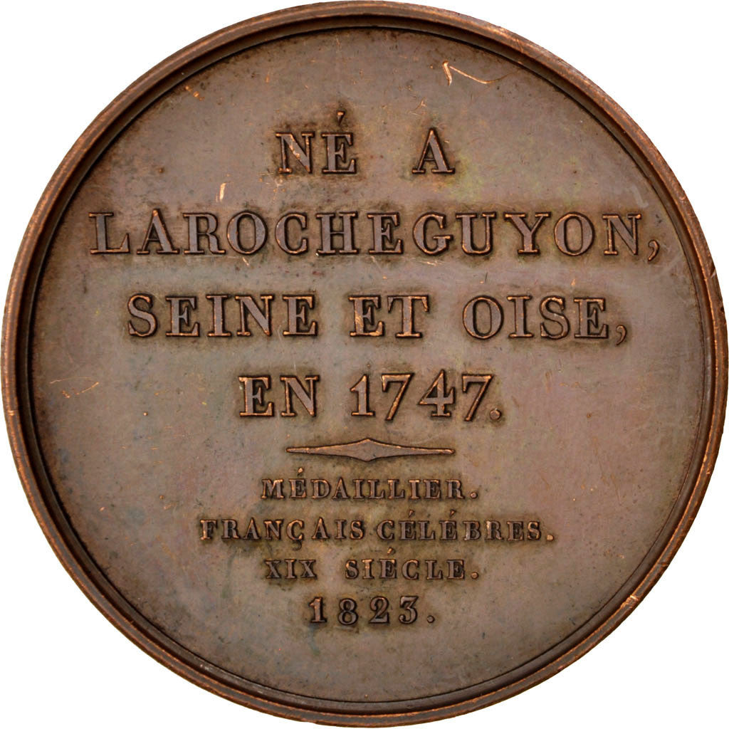 France, Medal, Louis XVIII, History, 1823, AU(50-53), Bronze