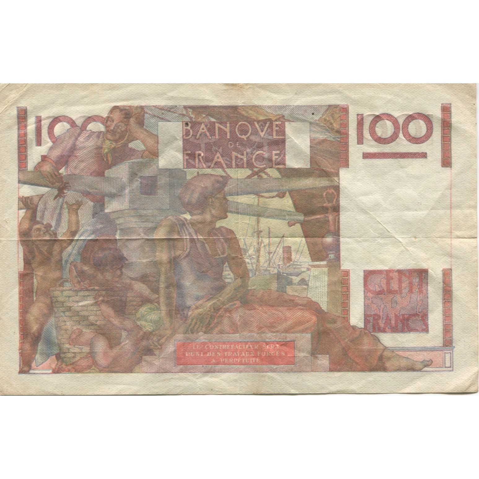 Frankrijk, 100 Francs, Jeune Paysan, 1952, 1952-04-03, TB, Fayette:28.32