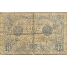 Francja, 5 Francs, Bleu, 1916, F(12-15), Fayette:2.36, KM:70