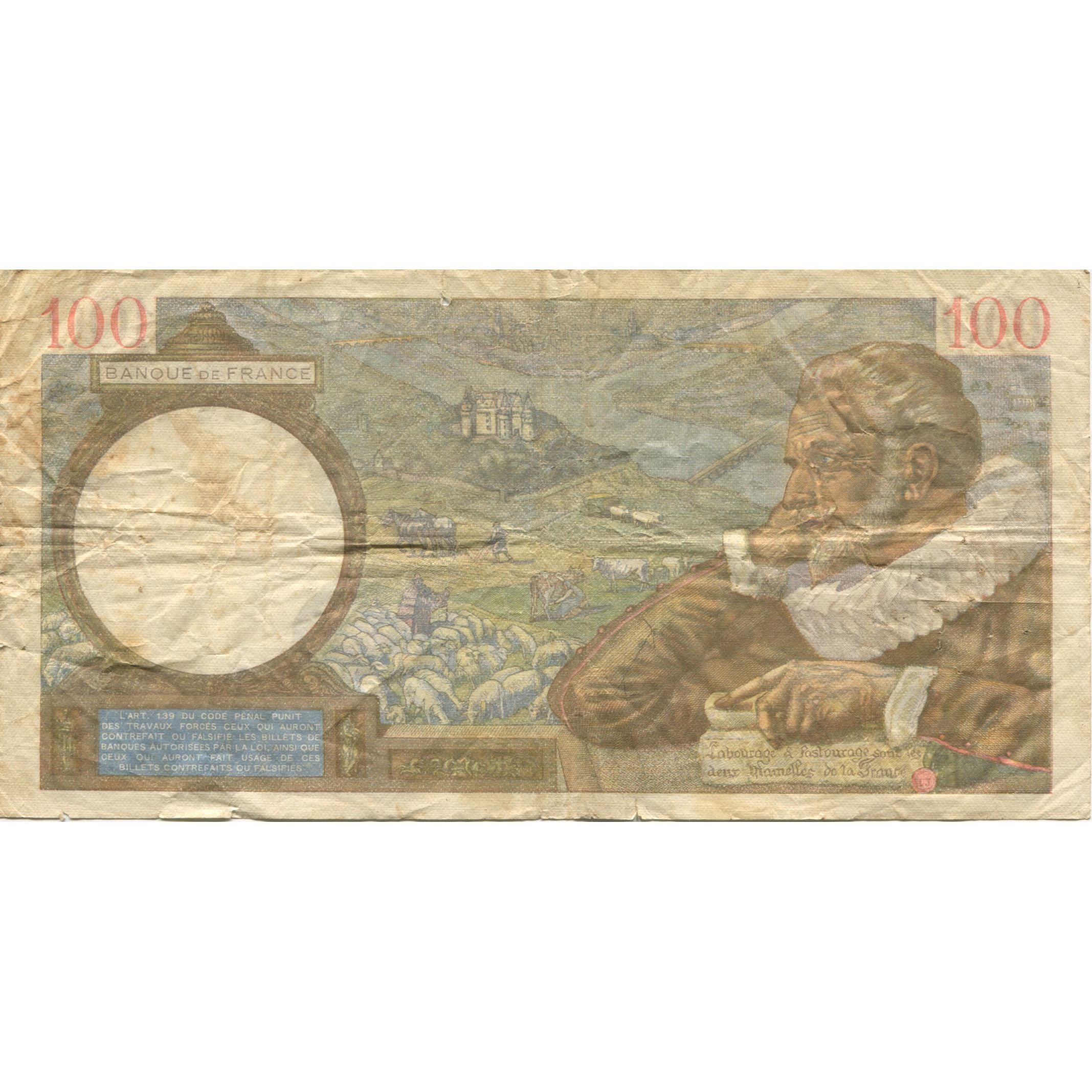 Francia, 100 Francs, Sully, 1941, 1941-10-09, BC, Fayette:26.58, KM:94