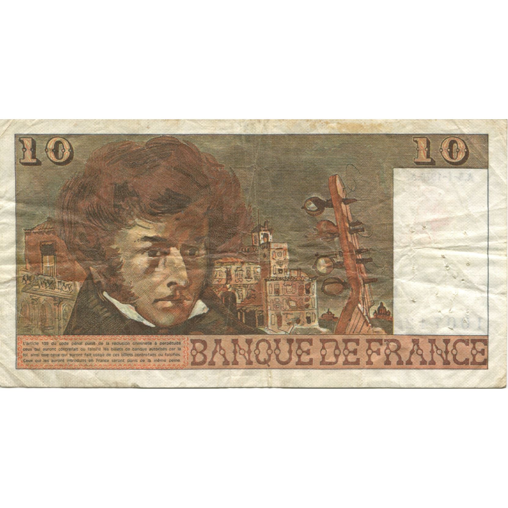 Francia, 10 Francs, Berlioz, 1976, 1976-01-05, MBC, Fayette:63.17, KM:150c