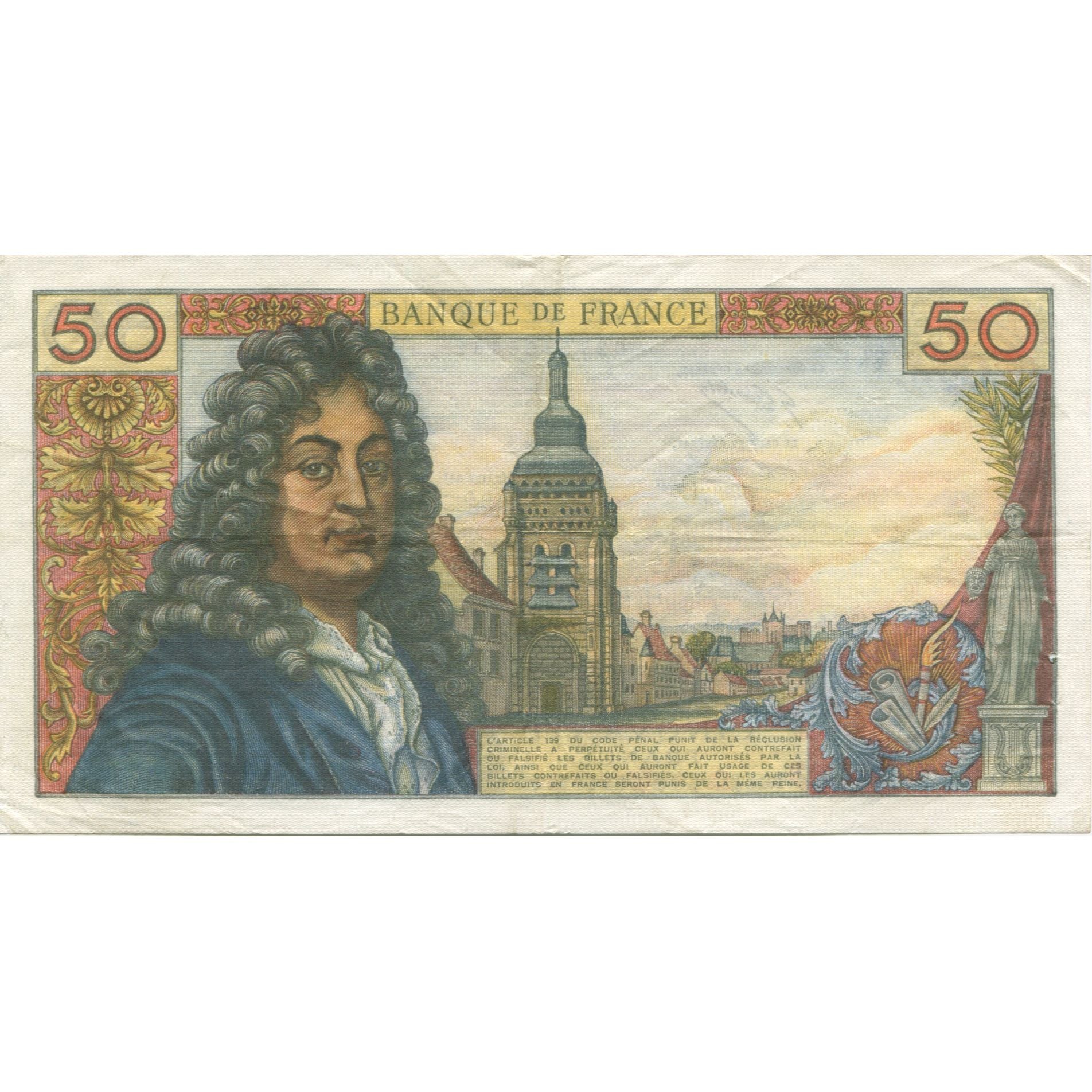 France, 50 Francs, Racine, 1967, 1967-12-07, TTB+, Fayette:64.10, KM:148c