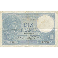 Francia, 10 Francs, Minerve, 1940, 1940-11-14, BB, Fayette:7.20, KM:84