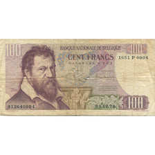 Banknote, Belgium, 100 Francs, 1971, 1971-12-01, KM:134b, VF(20-25)