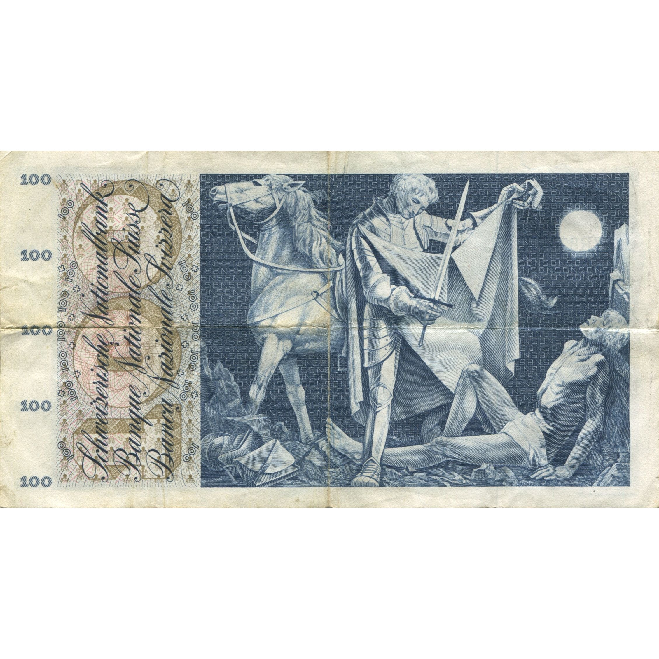 Banknote, Switzerland, 100 Franken, 1973, 1973-03-07, KM:49o, VF(20-25)