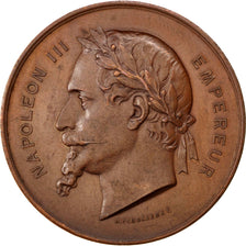 FRANCE, Sciences & Technologies, Second French Empire, Medal, 1867, AU(50-53),..