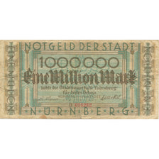 Banknote, Germany, Nürnberg, 1 Million Mark, village, 1923, 1923-08-11