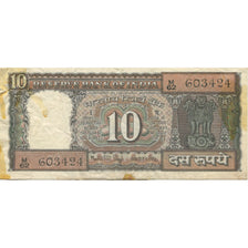Nota, Índia, 10 Rupees, KM:81e, VF(30-35)
