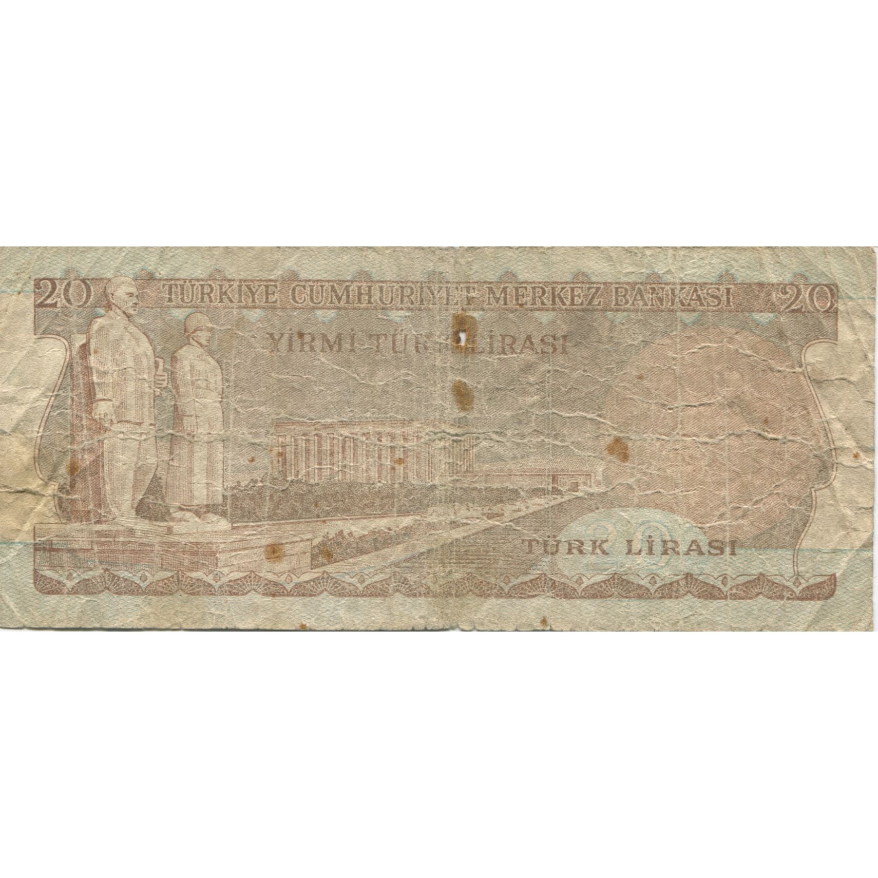 Geldschein, Türkei, 20 Lira, KM:187b, SGE