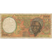 Banknote, Central African States, 2000 Francs, 1994, KM:403La, F(12-15)