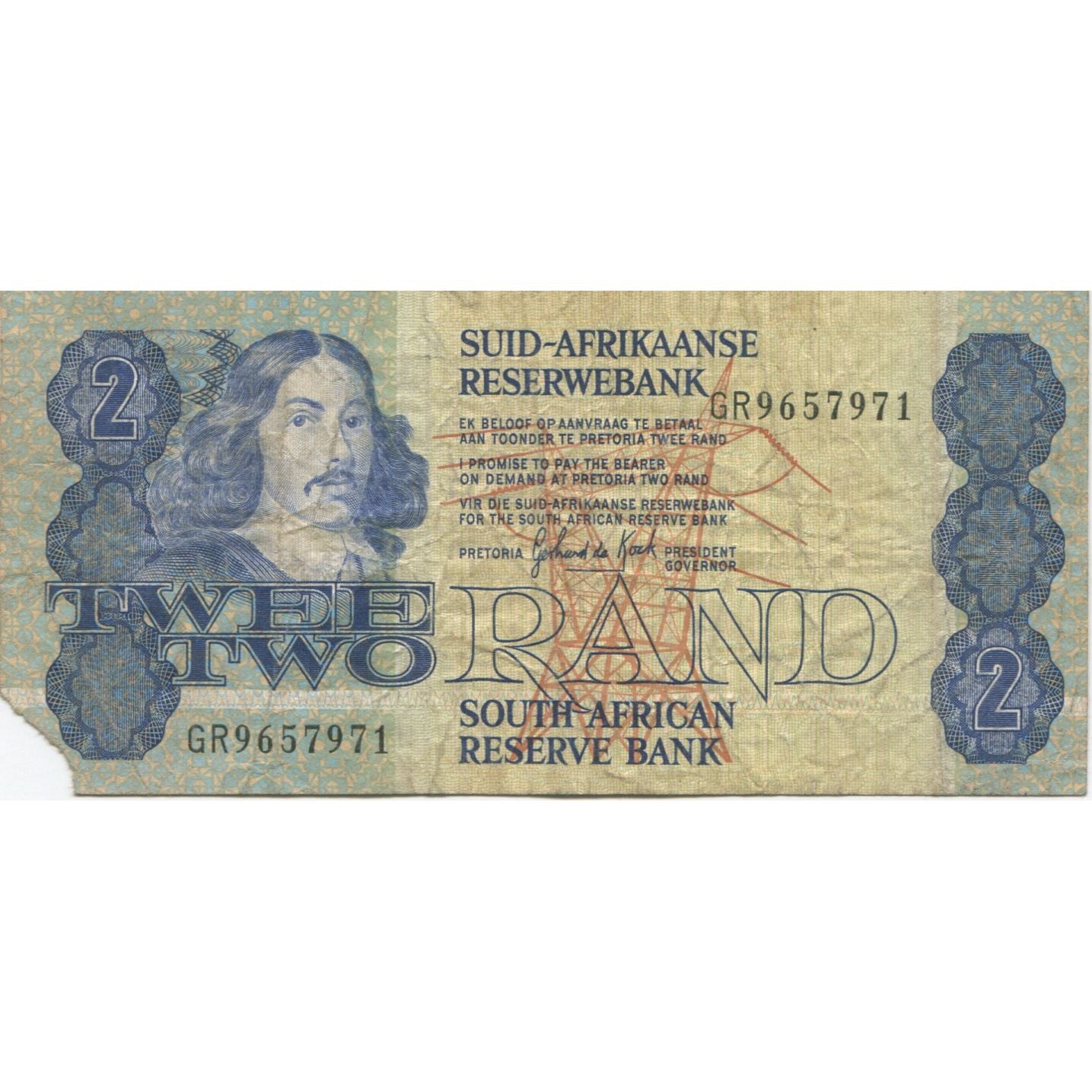 Banknote, South Africa, 2 Rand, Undated (1981- ), KM:118b, F(12-15)